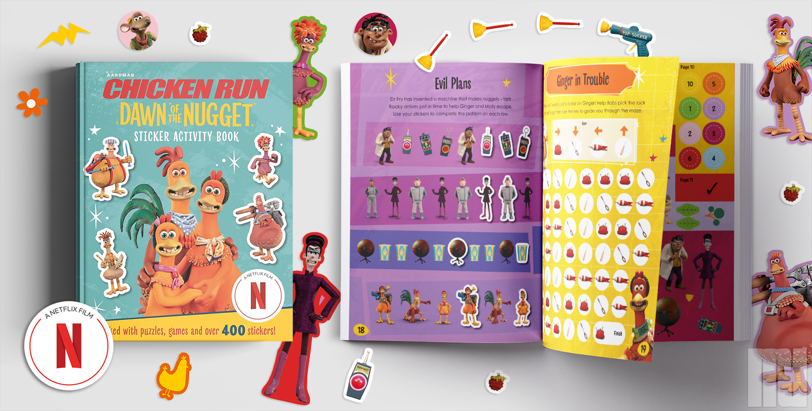 Chicken Run: Dawn of the Nugget Sticker Activity Book