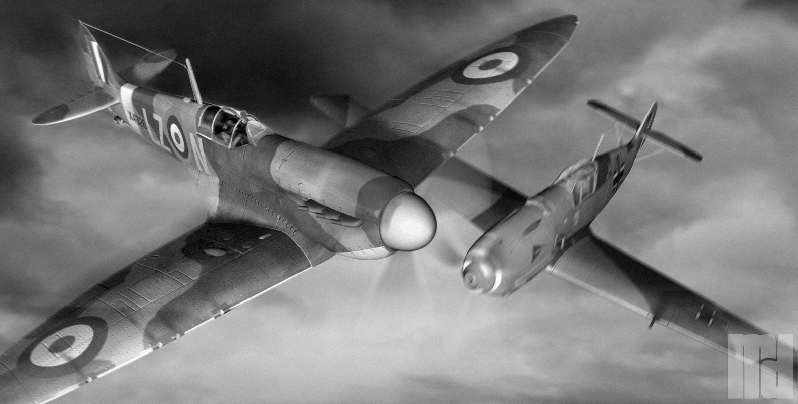 OMesserschmitt & Spitfire